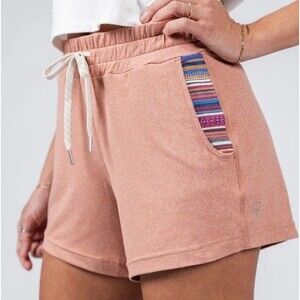 Wowie Kozie Shorts Coral Shorts Small lounge festival boho Western cowgirl EUC
